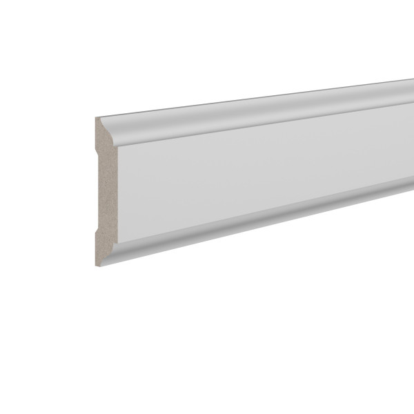 Декоративный молдинг 15х70 мм Ultrawood U 013 244 см ЛДФ белый