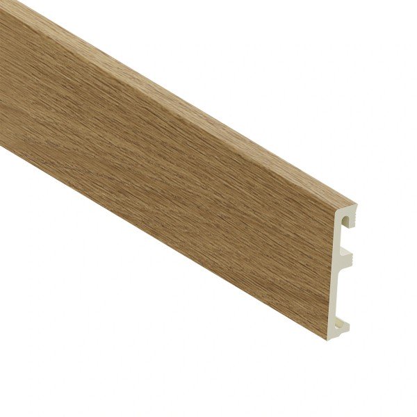 Напольный плинтус ПВХ 80 мм SALAG ALPHA Foxy AP8144 под дерево 2.4 м