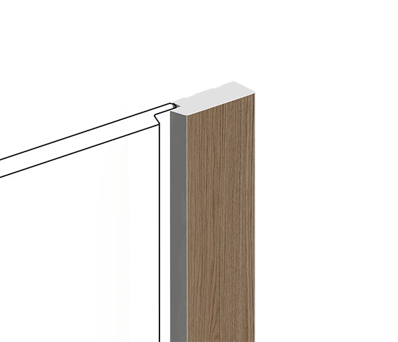 Заказать Финишный молдинг для стеновых панелей HiWood LF124B BR417N декорированный фитополимер 12х31х2700 мм 