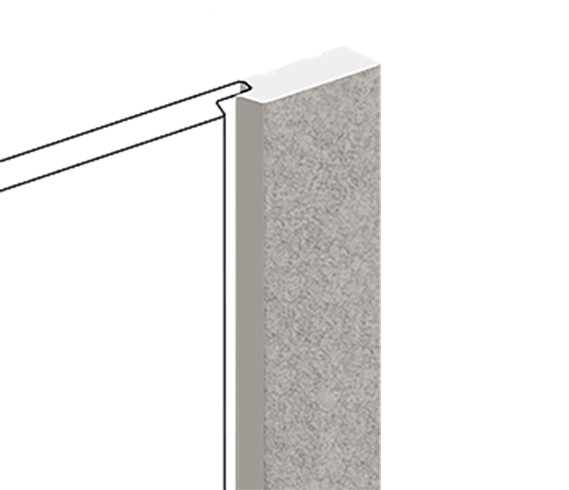 Финишный молдинг для стеновых панелей HiWood LF124B GR5 декорированный фитополимер 12х31х2700 мм