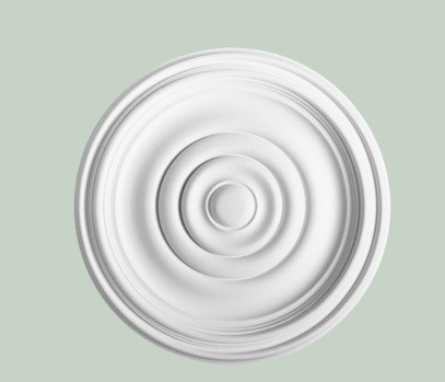 Потолочная розетка Orac Decor Purotouch R08 полиуретановая белая диаметром 38 см