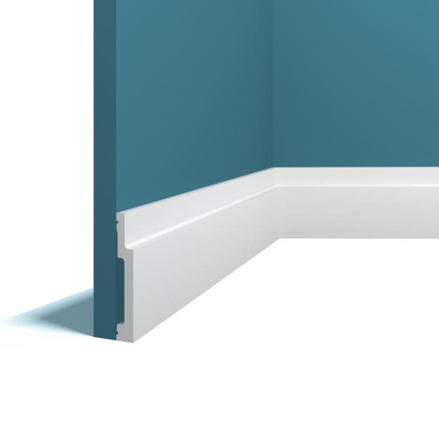 Заказать Напольный плинтус 12х80 мм Перфект Плюс P116 200 см белый из ударопрочного полимера 