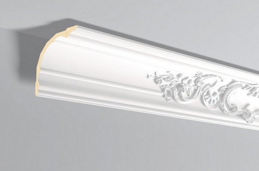 Декоративный потолочный плинтус NMC Arstyl Z41 175х170 200 см белого цвета