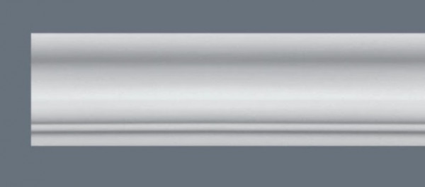 Декоративный потолочный плинтус NMC LX-67 200 см белого цвета 67х22 мм