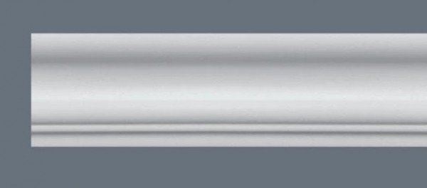 Декоративный потолочный плинтус NMC LX-67 200 см белого цвета 67х22 мм