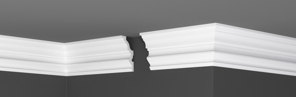 Заказать Потолочный плинтус 90х40 мм Де-Багет XPS П 26 90/40 белый полистирол 200 см 