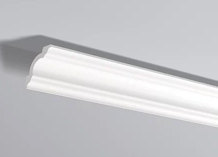 Декоративный потолочный плинтус NMC LX-68 200 см белого цвета 65х65 мм