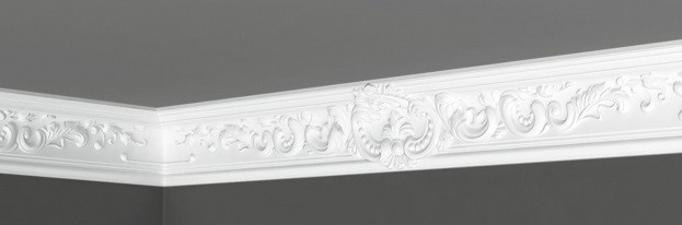 Заказать Потолочный плинтус 91х62 мм Де-Багет Декор ДП 42/110 белый полистирол 200 см 