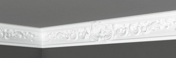 Потолочный плинтус 91х62 мм Де-Багет Декор ДП 42/110 белый полистирол 200 см
