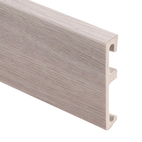 Напольный плинтус ПВХ 80 мм SALAG ALPHA Glory AP8153 под дерево 2.4 м