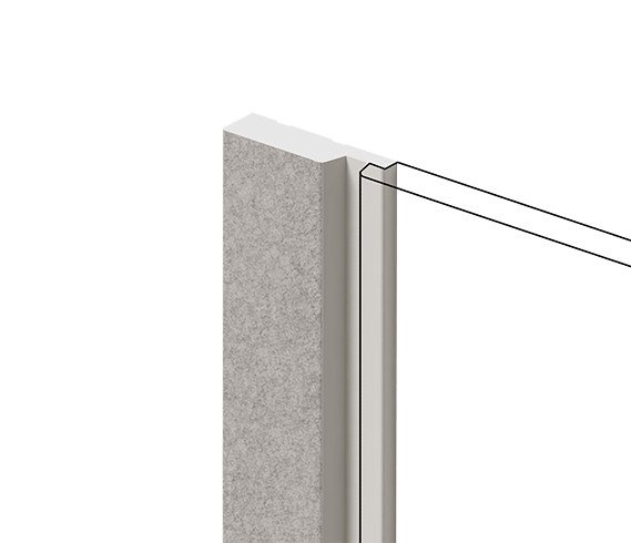 Финишный молдинг для стеновых панелей HiWood LF124A MP5 декорированный фитополимер 12х42х2700 мм