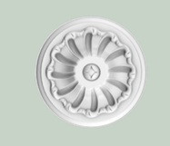 Потолочная розетка Orac Decor Purotouch R10 полиуретановая белая диаметром 15 см