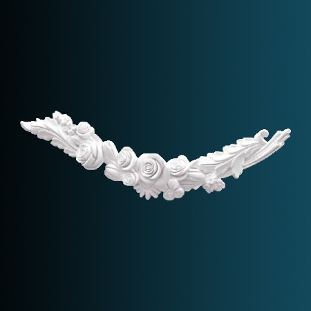 Заказать Декоративный орнамент Перфект G2039 178х593х50 мм белый из полиуретана 
