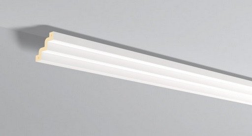 Декоративный потолочный плинтус NMC Arstyl Z52 75х75 200 см белого цвета