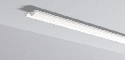 Декоративный потолочный плинтус NMC LX-70 200 см белого цвета 70х20 мм