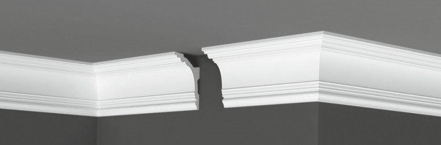 Заказать Потолочный плинтус 91х62 мм Де-Багет Декор ДП 43/110 белый полистирол 200 см 