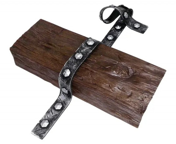 Декоративный ремень для балок и досок с имитацией ковки М серебро (ромб) Уникс 95 см