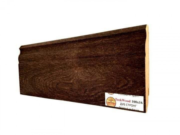 Напольный плинтус 100х16 мм Teckwood Дуб Стронг МДФ 2.15 м