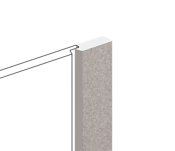 Финишный молдинг для стеновых панелей HiWood LF124B MP5 декорированный фитополимер 12х31х2700 мм