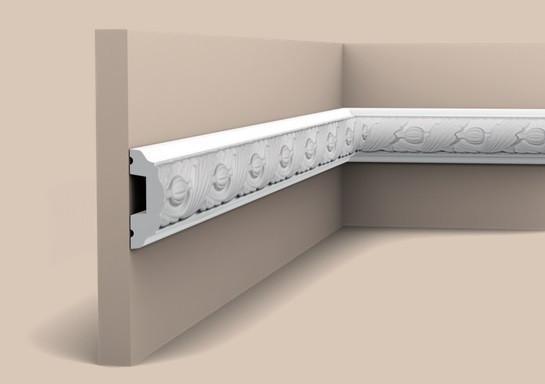 Молдинг 49х24 мм Orac Decor Purotouch P1020 белый 2 м