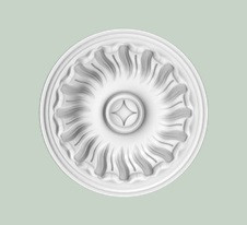 Потолочная розетка Orac Decor Purotouch R11 полиуретановая белая диаметром 19 см