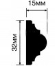 Заказать Молдинг HiWood D32V1 белый фитополимер 15х32х2000 мм 
