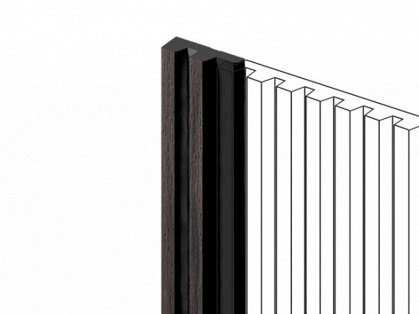 Финишный молдинг для стеновых панелей HiWood LF129A BR395NK декорированный фитополимер 11х33.6х2700 мм