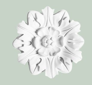 Потолочная розетка Orac Decor Purotouch R12 полиуретановая белая диаметром 19.5 см