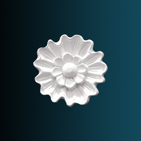 Декоративный орнамент Перфект G2041 70х70х10 мм белый из полиуретана
