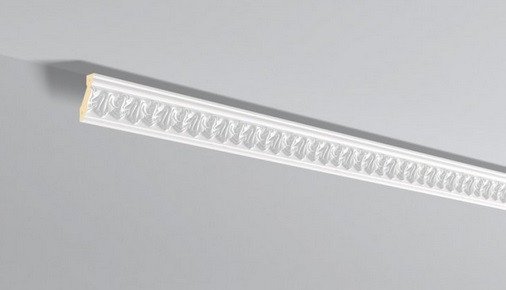 Декоративный потолочный плинтус NMC Arstyl Z8 65х30 200 см белого цвета