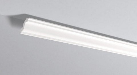 Декоративный потолочный плинтус NMC LX-72 200 см белого цвета 70х70 мм