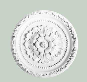 Потолочная розетка Orac Decor Purotouch R13 полиуретановая белая диаметром 28 см