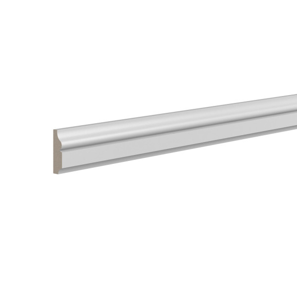 Декоративный молдинг 9х30 мм Ultrawood U 012 244 см ЛДФ белый