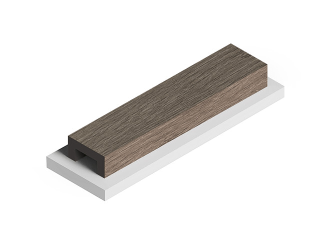 Заказать Декоративная рейка HiWood LB40 BR490 под дерево фитополимер 40х20х2700 мм 