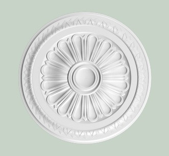 Потолочная розетка Orac Decor Purotouch R14 полиуретановая белая диаметром 33 см