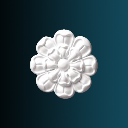 Заказать Декоративный орнамент Перфект G2043 127х127х17 мм белый из полиуретана 