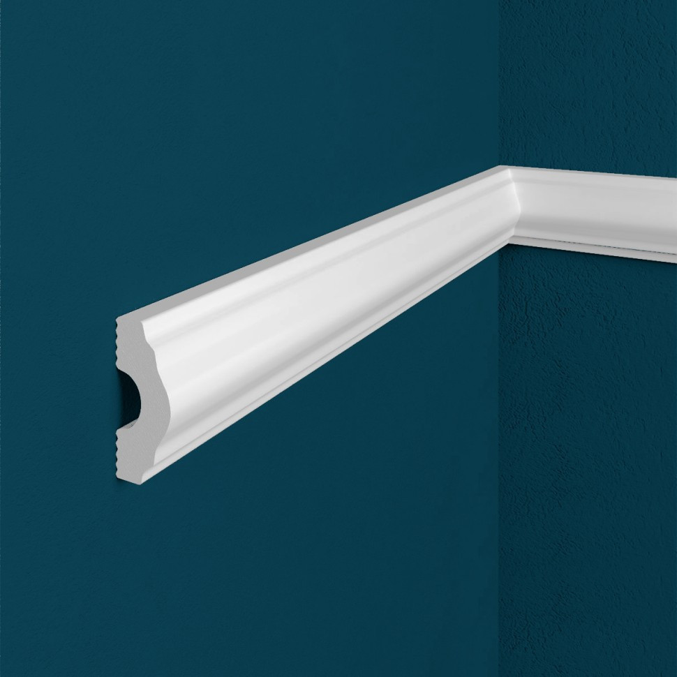 Заказать Декоративый молдинг Перфект Плюс P23 37х99 мм 200 см белый из ударопрочного полимера 