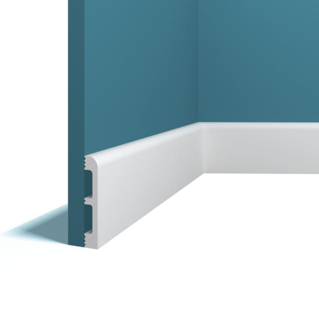 Заказать Напольный плинтус 13х80 мм Перфект Плюс P83 200 см белый из ударопрочного полимера 