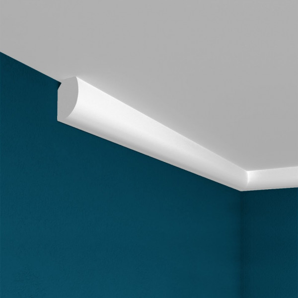 Потолочный плинтус Перфект Плюс P02 19 мм 200 см белый из ударопрочного полимера