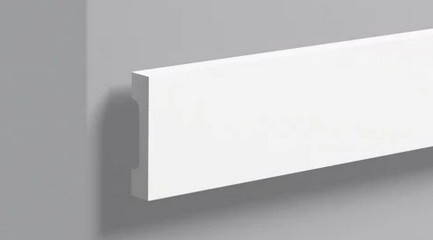 Заказать Декоративный молдинг NMC Floorstyl Essenza WD2 70х15 мм 200 см белого цвета для потолка и стен 