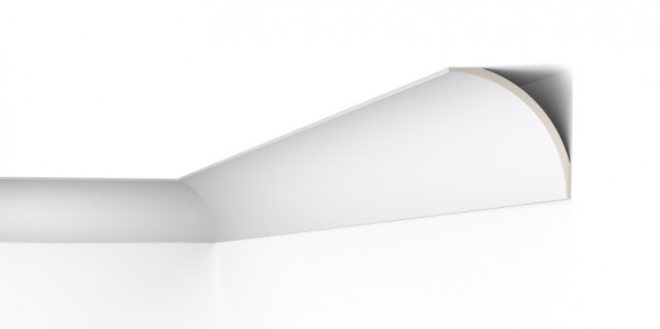 Декоративный потолочный плинтус NMC AD24 Arstyl 148х148 мм 200 см белого цвета