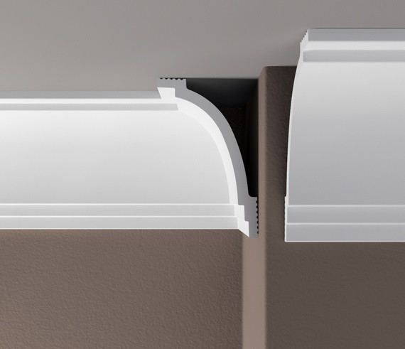 Заказать Потолочный плинтус 110х70 мм Де-Багет XPS POLYMER ПП 08 белый полистирол 200 см 