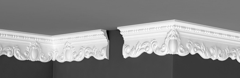 Заказать Потолочный плинтус 93х37 мм Де-Багет Декор ДП 09/100 белый полистирол 200 см 