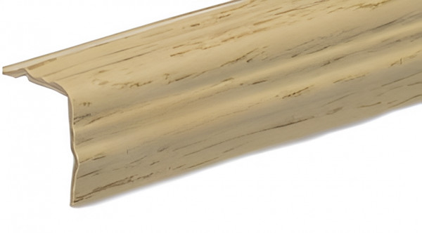 Декоративный уголок 30х30 мм ПВХ фигурный Асви 330 Дуб 2,7 м