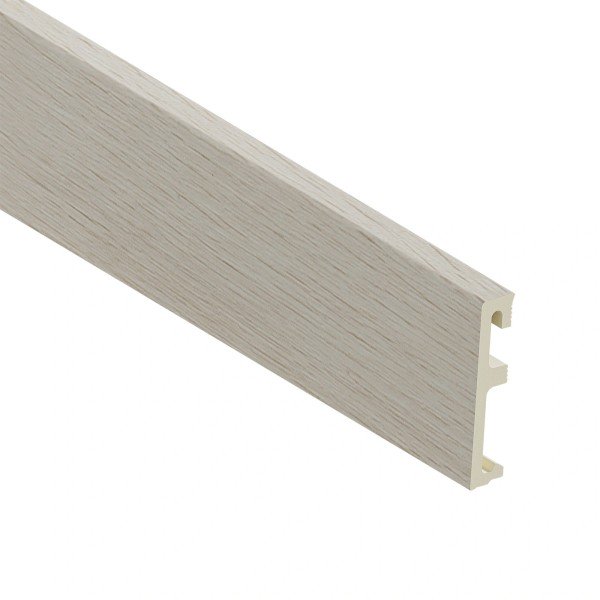 Напольный плинтус ПВХ 80 мм SALAG ALPHA Chateau AP8199 под дерево 2.4 м