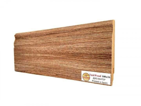 Напольный плинтус 100х16 мм Teckwood Дуб Хантер МДФ 2.15 м