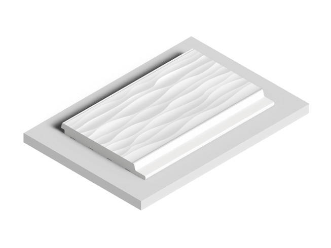 Заказать Декоративная стеновая панель 3D HiWood LV127W NP белая из фитополимера 12х120х2700 мм 