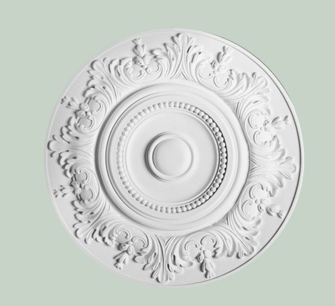 Потолочная розетка Orac Decor Purotouch R17 полиуретановая белая диаметром 47 см