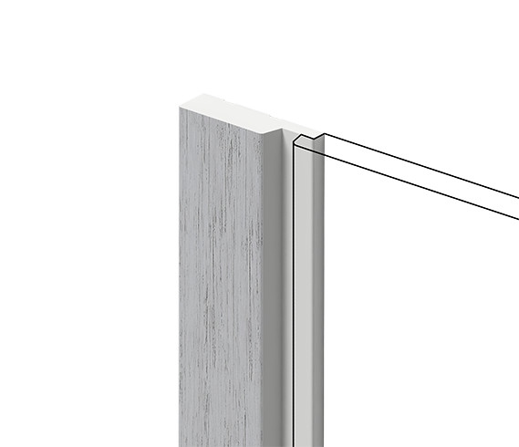 Финишный молдинг для стеновых панелей HiWood LF124A W36 декорированный фитополимер 12х42х2700 мм