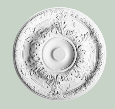 Заказать Потолочная розетка Orac Decor Purotouch R18 полиуретановая белая диаметром 49 см 